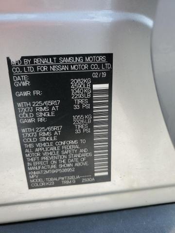 KNMAT2MT6KP538952 - 2019 NISSAN ROGUE S SILVER photo 14