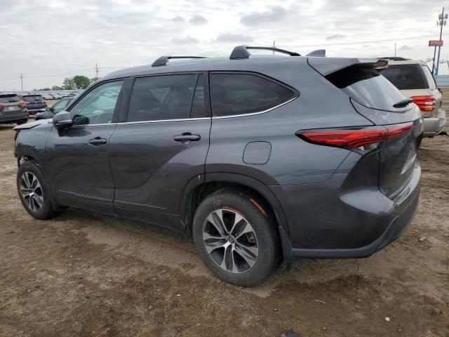 5TDHZRBH1NS236712 - 2022 TOYOTA HIGHLANDER XLE ნაცრისფერი ფოტო 2