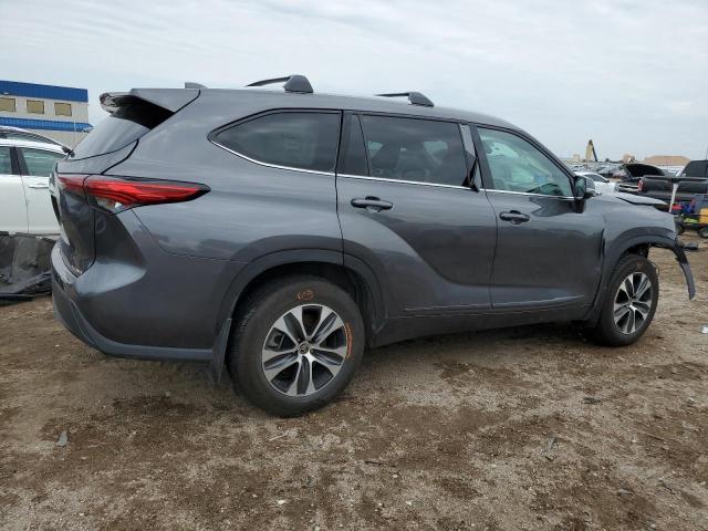 5TDHZRBH1NS236712 - 2022 TOYOTA HIGHLANDER XLE ნაცრისფერი ფოტო 3