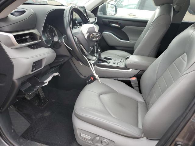 5TDHZRBH1NS236712 - 2022 TOYOTA HIGHLANDER XLE ნაცრისფერი ფოტო 7