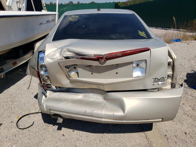 1G6DM57T770185535 - 2007 CADILLAC CTS BEIGE photo 9