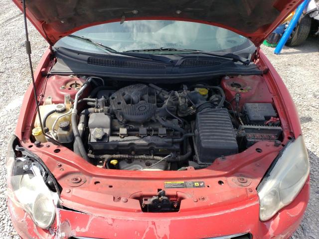 1C3EL75R85N660721 - 2005 CHRYSLER SEBRING GTC RED photo 11