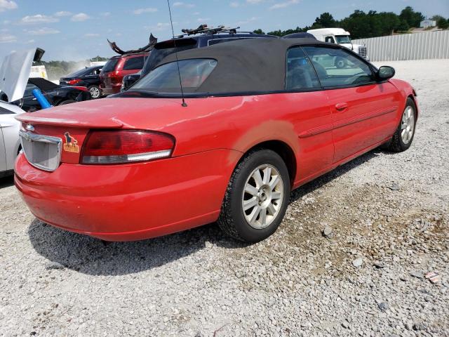 1C3EL75R85N660721 - 2005 CHRYSLER SEBRING GTC RED photo 3