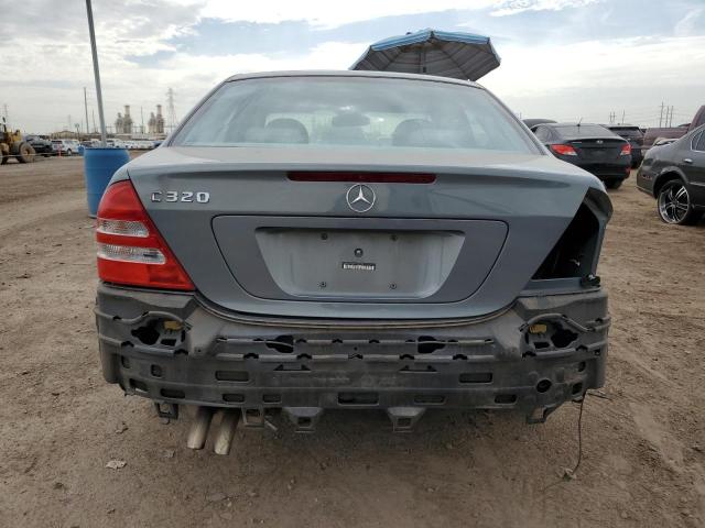 WDBRF64J64F556150 - 2004 MERCEDES-BENZ C 320 BLUE photo 6