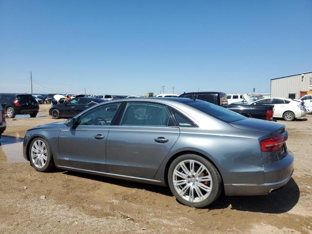 WAU3GAFD8FN000961 - 2015 AUDI A8 L QUATTRO GRAY photo 2