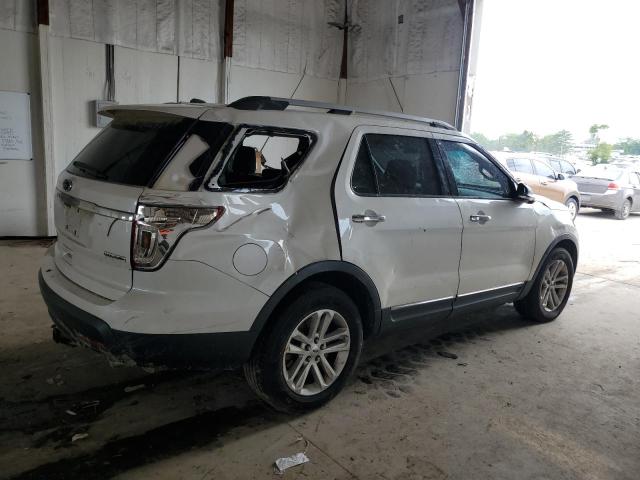 1FM5K7D84DGB52882 - 2013 FORD EXPLORER XLT WHITE photo 3