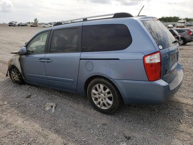 KNDMB233296272332 - 2009 KIA SEDONA EX BLUE photo 2