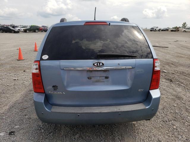 KNDMB233296272332 - 2009 KIA SEDONA EX BLUE photo 6