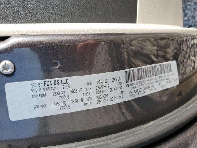 2C4RC1BG1KR645358 - 2019 CHRYSLER PACIFICA TOURING L Մոխրագույն լուսանկար 13