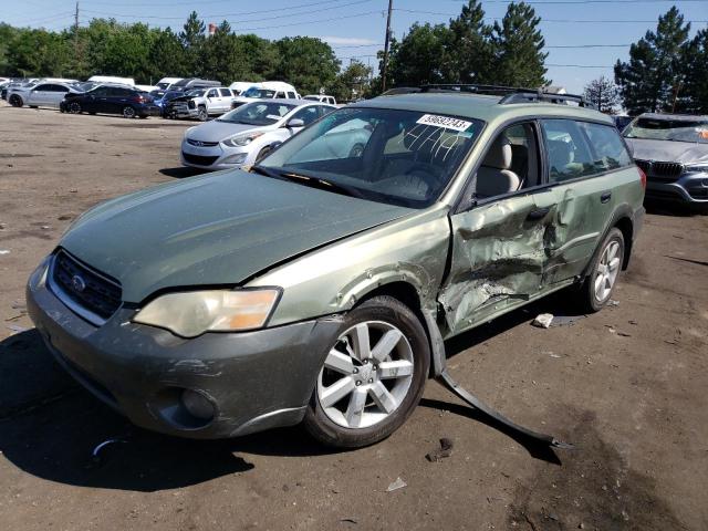 4S4BP61C177308047 - 2007 SUBARU LEGACY OUTBACK 2.5I GREEN photo 1