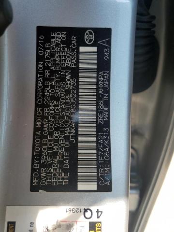 JTNKARJE8GJ522735 - 2016 TOYOTA SCION IM Сріблястий фото 12