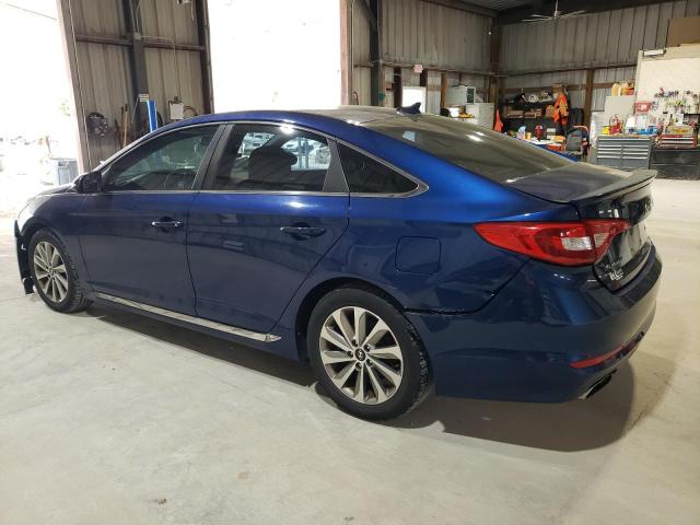5NPE34AF0FH037245 - 2015 HYUNDAI SONATA SPORT BLUE photo 2