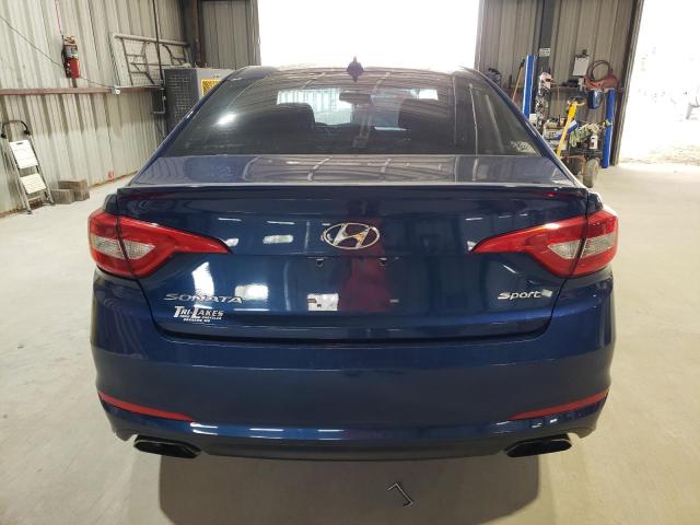 5NPE34AF0FH037245 - 2015 HYUNDAI SONATA SPORT BLUE photo 6