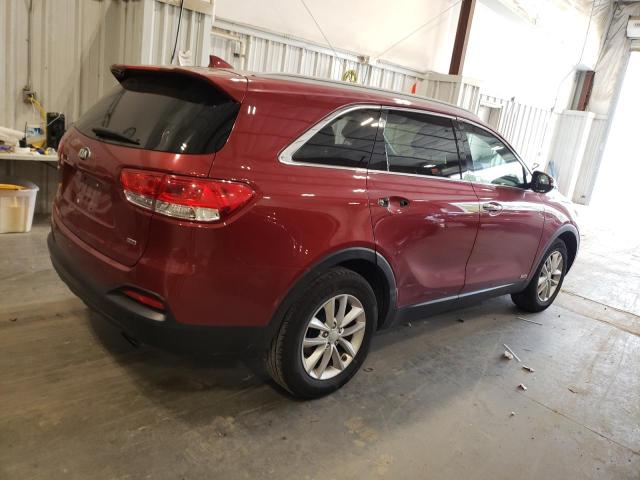 5XYPGDA35GG155271 - 2016 KIA SORENTO LX RED photo 3