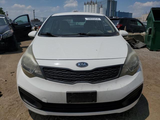 KNADM4A32C6047955 - 2012 KIA RIO LX WHITE photo 5