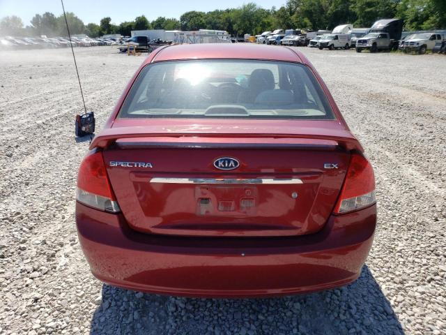 KNAFE222995665353 - 2009 KIA SPECTRA EX RED photo 6