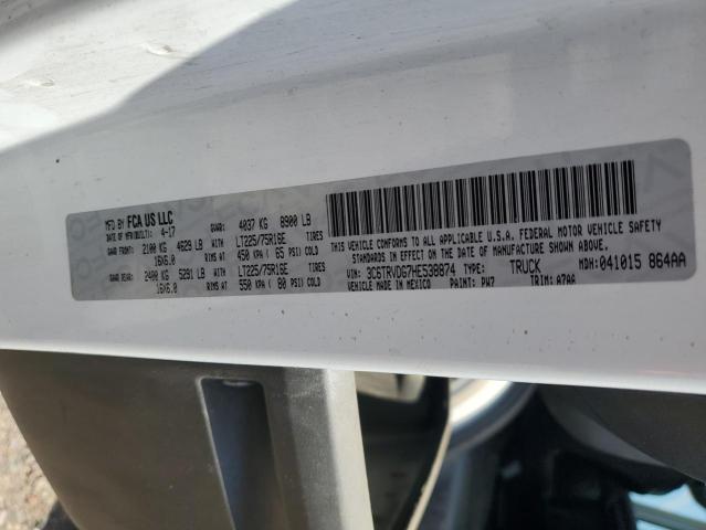 3C6TRVDG7HE538874 - 2017 RAM PROMASTER 2500 HIGH 白色 照片 12
