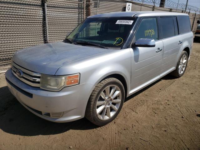 2FMGK5DC2BBD02574 - 2011 FORD FLEX LIMITED SILVER photo 2