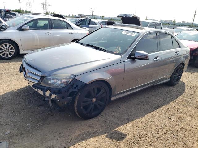 WDDGF8BB9BR135721 - 2011 MERCEDES-BENZ C 300 4MATIC GRAY photo 1