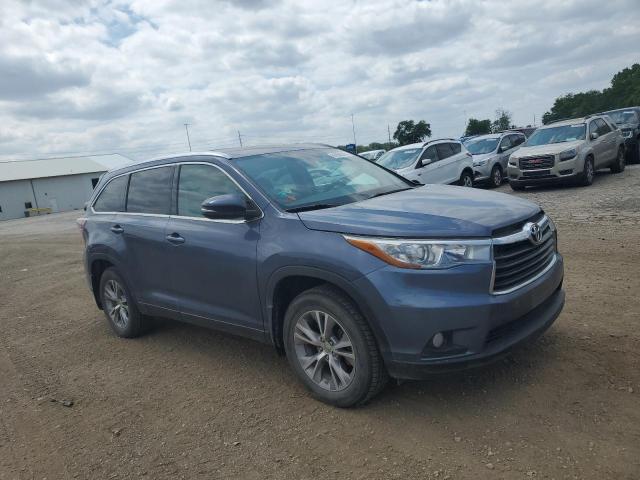 5TDJKRFH5FS155083 - 2015 TOYOTA HIGHLANDER XLE BLUE photo 4