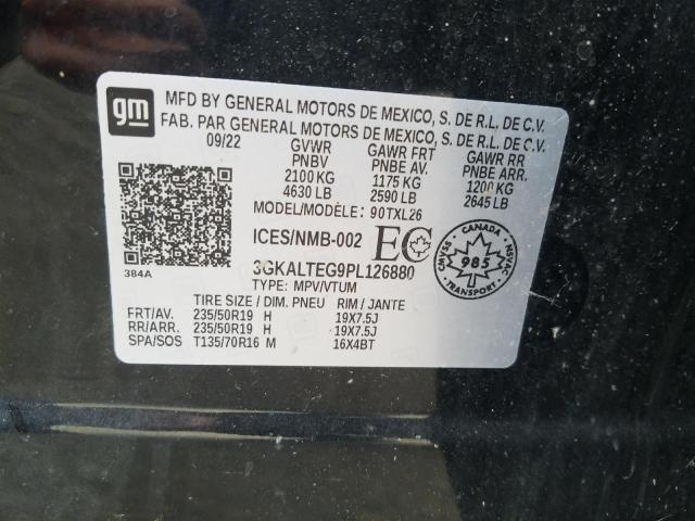 3GKALTEG9PL126880 - 2023 GMC TERRAIN SLE BLACK photo 13