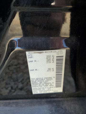 1N4AL3AP7DN511843 - 2013 NISSAN ALTIMA 2.5 შავი ფოტო 12