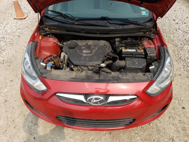 KMHCT4AE6EU617615 - 2014 HYUNDAI ACCENT GLS RED photo 11