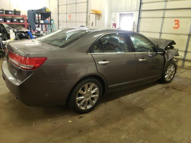 3LNHL2JC6CR813003 - 2012 LINCOLN MKZ GRAY photo 3