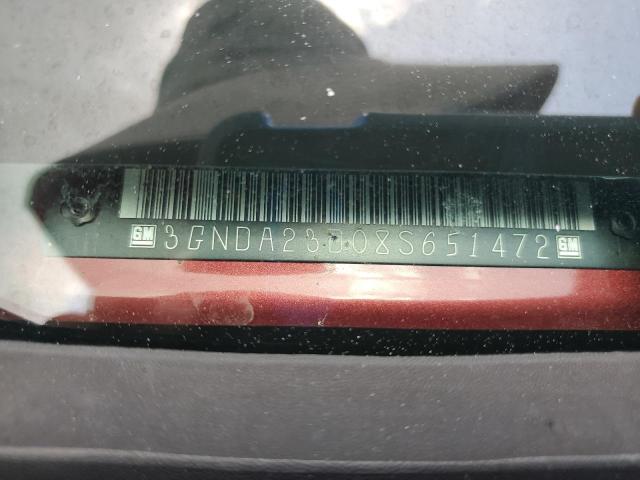 3GNDA23D08S651472 - 2008 CHEVROLET HHR LT წითელი ფოტო 13