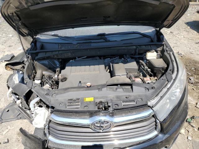 5TDJKRFH8GS320965 - 2016 TOYOTA HIGHLANDER XLE Սև լուսանկար 11