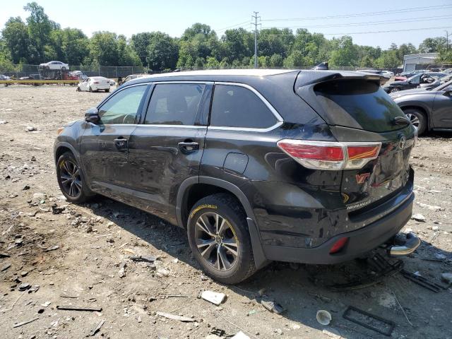 5TDJKRFH8GS320965 - 2016 TOYOTA HIGHLANDER XLE Սև լուսանկար 2