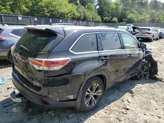 5TDJKRFH8GS320965 - 2016 TOYOTA HIGHLANDER XLE Սև լուսանկար 3