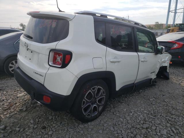 ZACCJBDT2FPB38572 - 2015 JEEP RENEGADE LIMITED WHITE photo 3