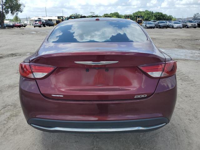 1C3CCCAB6FN608711 - 2015 CHRYSLER 200 LIMITED BURGUNDY photo 6