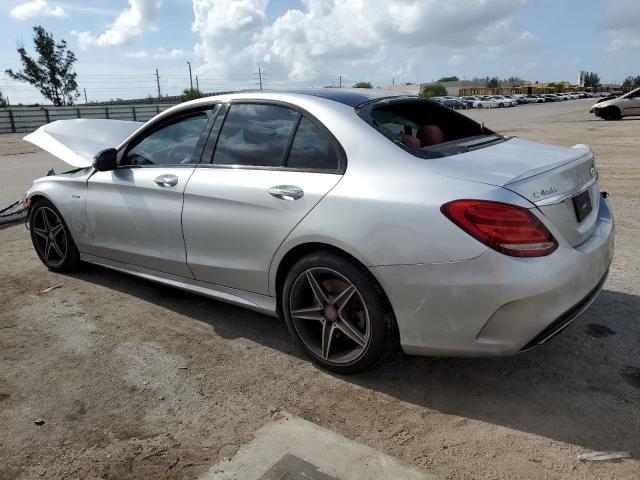 55SWF6EB4GU138320 - 2016 MERCEDES-BENZ C 450 4MATIC AMG SILVER photo 2