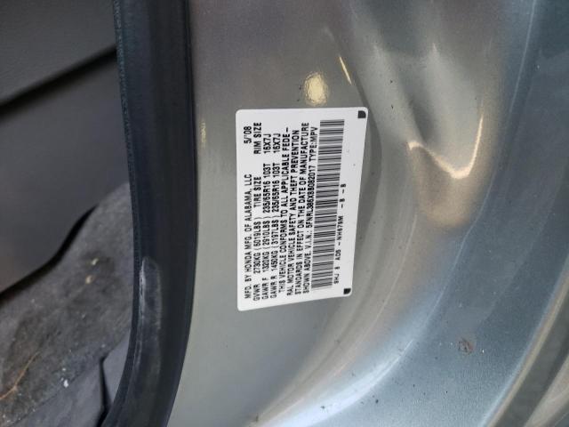 5FNRL386X8B082017 - 2008 HONDA ODYSSEY EXL GRAY photo 13