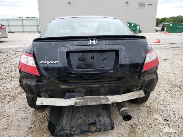 2HGFG12808H534672 - 2008 HONDA CIVIC EX BLACK photo 6