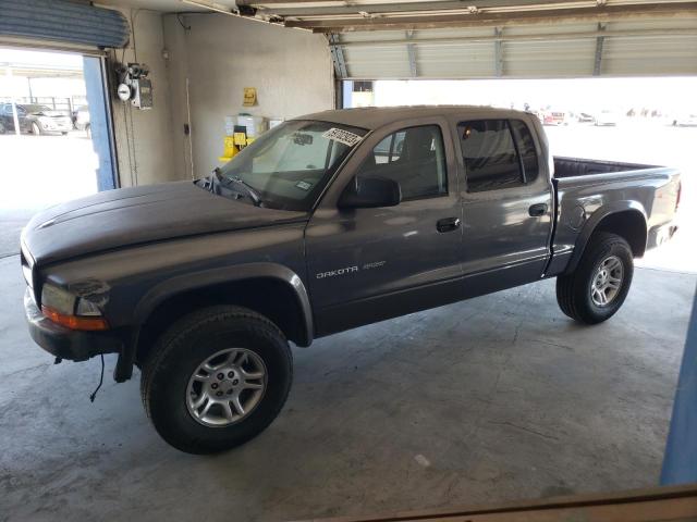 1B7HG38N82S541126 - 2002 DODGE DAKOTA QUAD SPORT GRAY photo 1