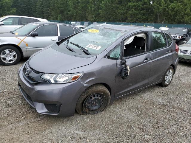 3HGGK5G57FM756617 - 2015 HONDA FIT LX GRAY photo 1