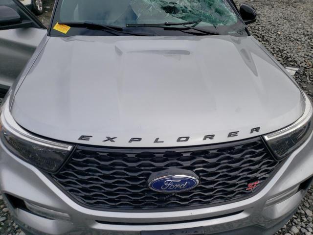 1FM5K8GC7LGB25406 - 2020 FORD EXPLORER ST SILVER photo 12