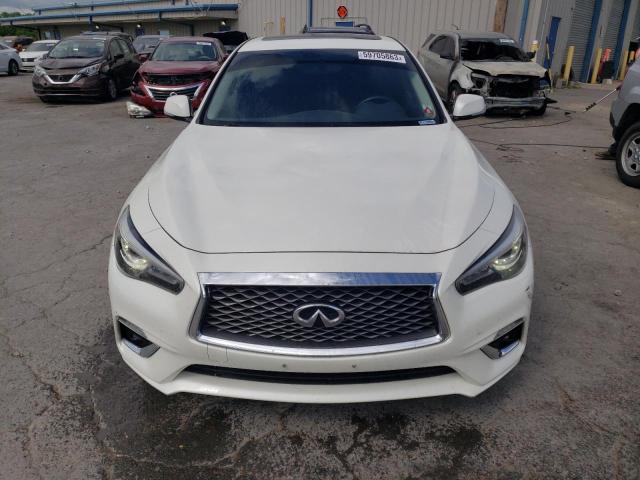 JN1EV7AR4JM440295 - 2018 INFINITI Q50 LUXE WHITE photo 5