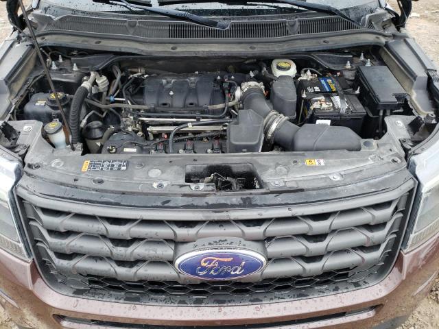 1FM5K8AR4GGC42203 - 2016 FORD EXPLORER POLICE INTERCEPTOR 棕色 照片 12