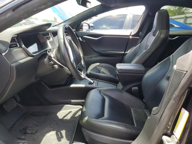 5YJSA1E25GF168962 - 2016 TESLA MODEL S შავი ფოტო 7
