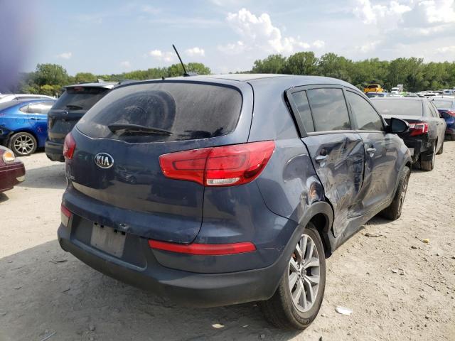 KNDPB3AC3E7623601 - 2014 KIA SPORTAGE BASE BLUE photo 4