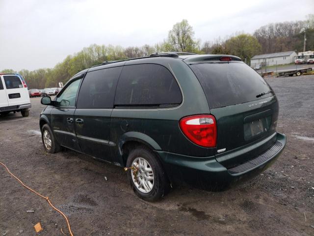 2B4GP44341R306094 - 2001 DODGE GRAND CARA SPORT GREEN photo 3