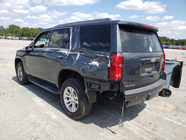 1GNSKBKC0KR311746 - 2019 CHEVROLET TAHOE K1500 LT GRAY photo 3