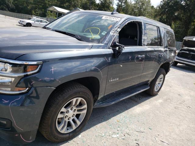 1GNSKBKC0KR311746 - 2019 CHEVROLET TAHOE K1500 LT GRAY photo 9