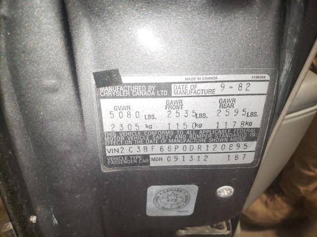 2C3BF66P0DR120895 - 1983 CHRYSLER NEW YORKER FIFTH AVENUE GRAY photo 10