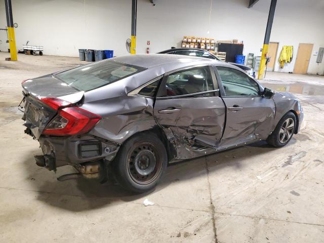 2HGFC2F68KH554721 - 2019 HONDA CIVIC LX ნაცრისფერი ფოტო 3
