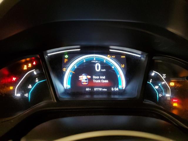 2HGFC2F68KH554721 - 2019 HONDA CIVIC LX ნაცრისფერი ფოტო 9